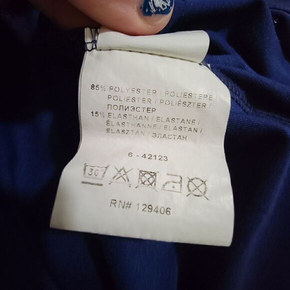 Venus Long Sleeve Cutout Wrap Dress Navy Blue Size Medium - Picture 4 of 9